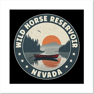 Wild Horse Reservoir Nevada Sunset Posters and Art